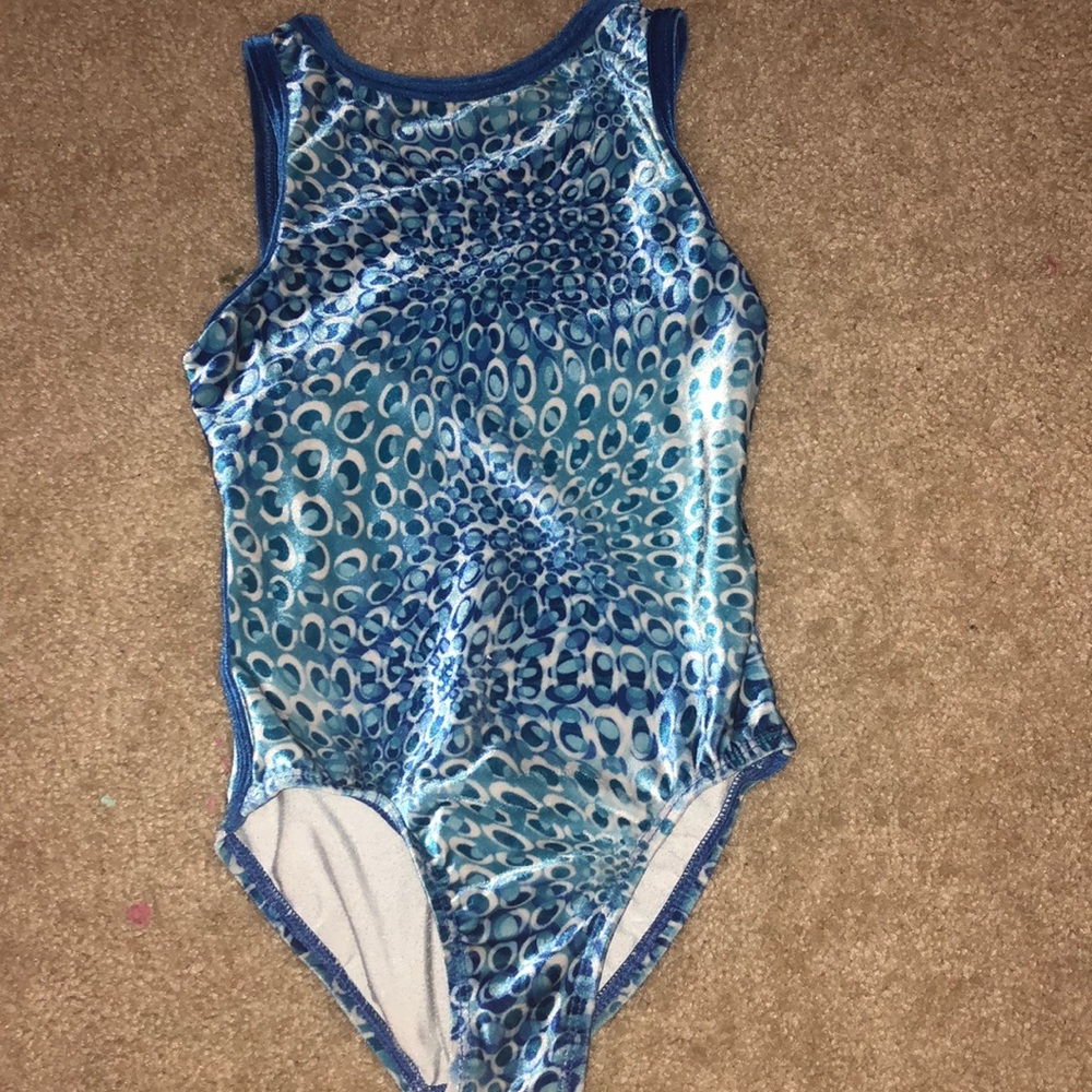 blue velvet leotard